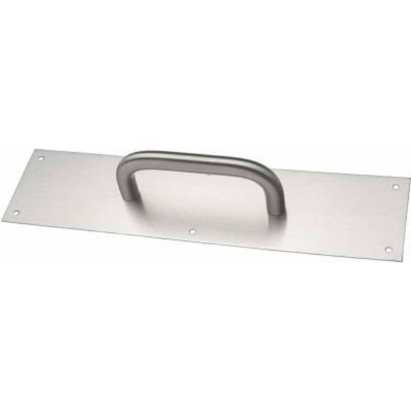 Yale Commercial Rockwood Pull Plate, 5-1/2"L x 15"H x 3/4, Satin Stainless Steel, 5-1/2" CTC 85745